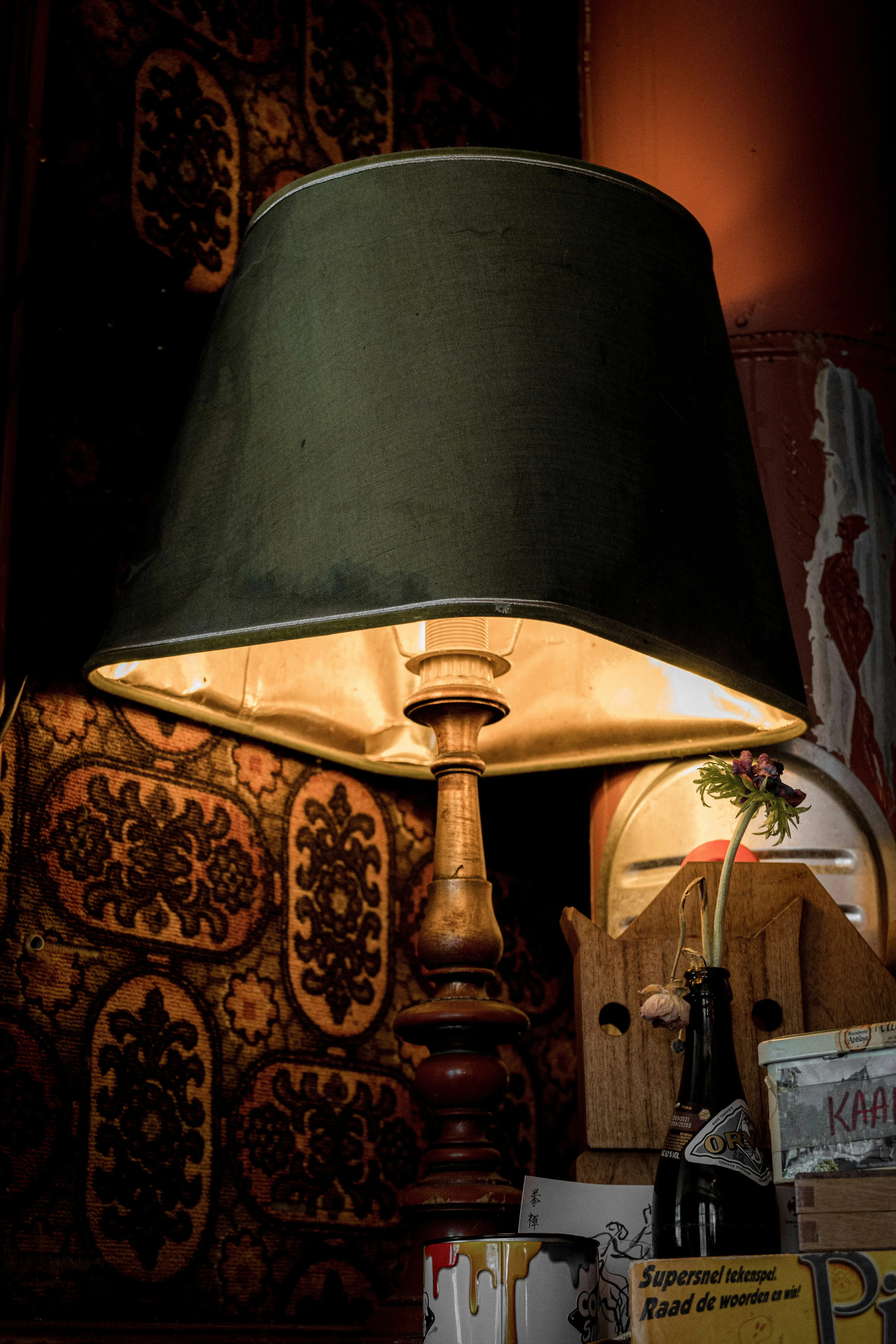 Lampada d'epoca: dettaglio caldo